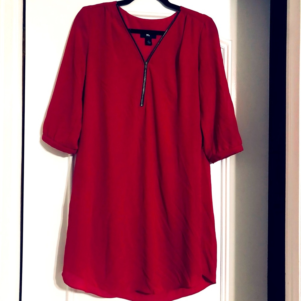 IZ Byer knee length dress, medium, magenta